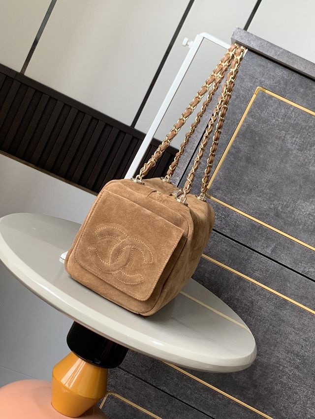 CC original suede bowling bag AS0501 brown