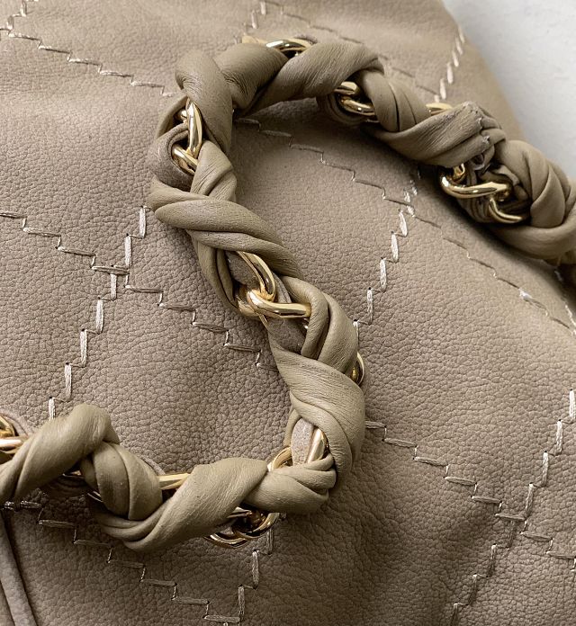 CC original suede hobo bag AS0504 beige