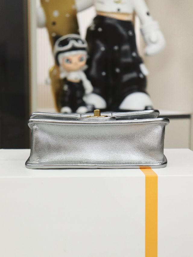 CC original braided calfskin mini flap bag AS4797 black