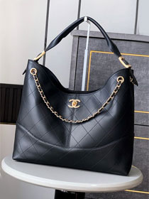CC original calfskin shopping tote bag AS5634 black