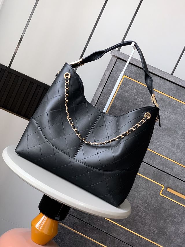 CC original calfskin shopping tote bag AS5634 black