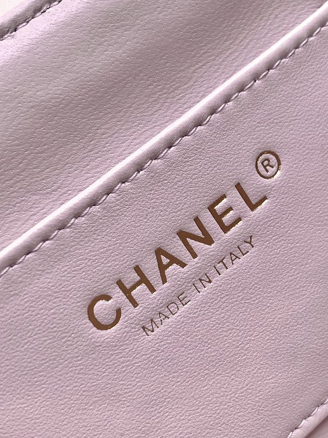 CC original calfskin small flap bag AS5485 pink