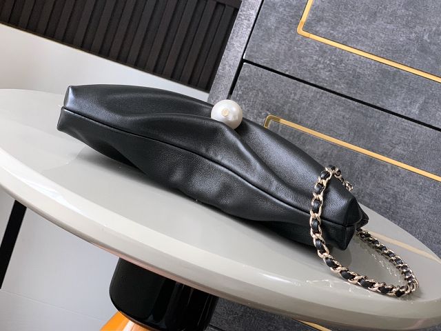 CC original lambskin clutch with chain AP4613 black