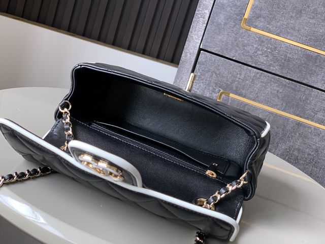 CC original lambskin mini flap bag AS5151 black