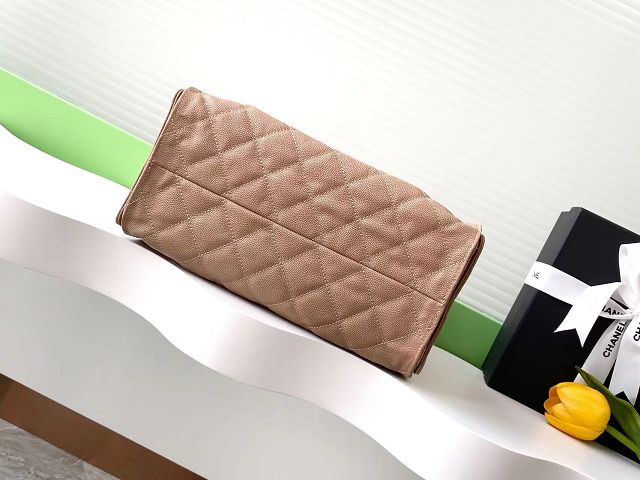 CC original grained calfskin 25 small handbag AS5293 apricot