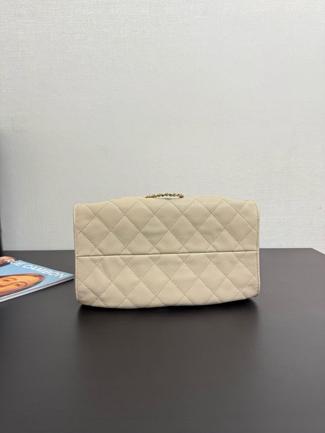 CC original grained calfskin 25 small handbag AS5293 apricot