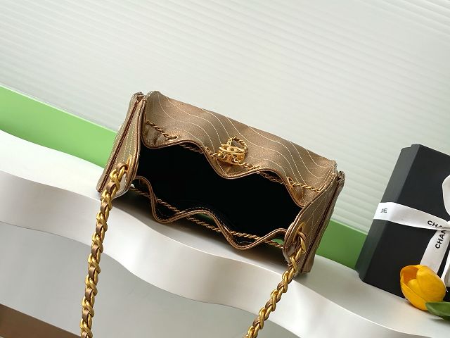 CC original grained calfskin 25 small handbag AS5293 gold
