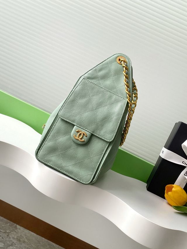 CC original grained calfskin 25 small handbag AS5293 green