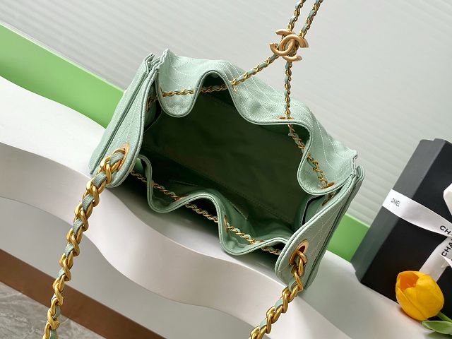 CC original grained calfskin 25 small handbag AS5293 green