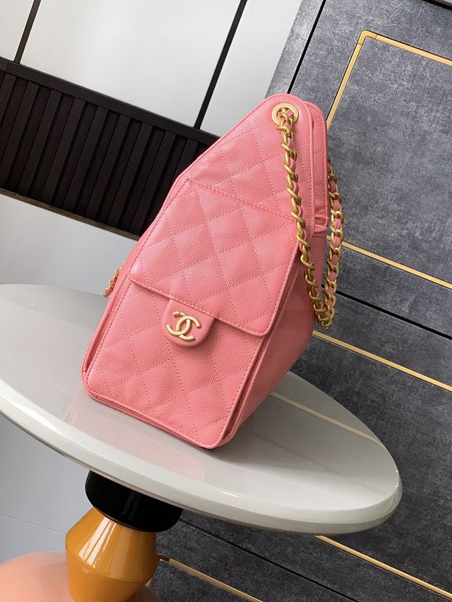 CC original grained calfskin 25 small handbag AS5293 hot pink