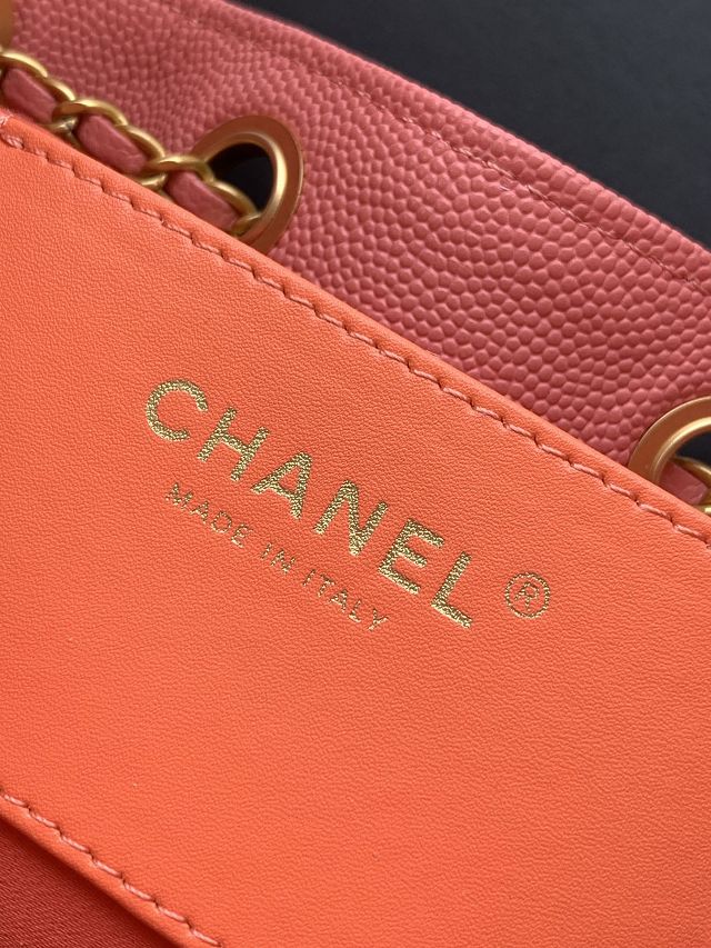 CC original grained calfskin 25 small handbag AS5293 hot pink