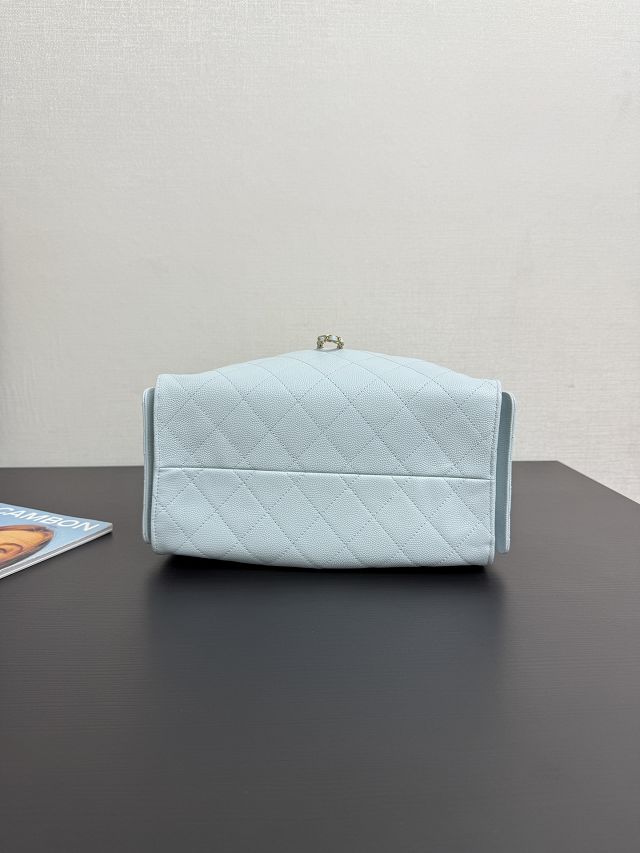 CC original grained calfskin 25 small handbag AS5293 light blue