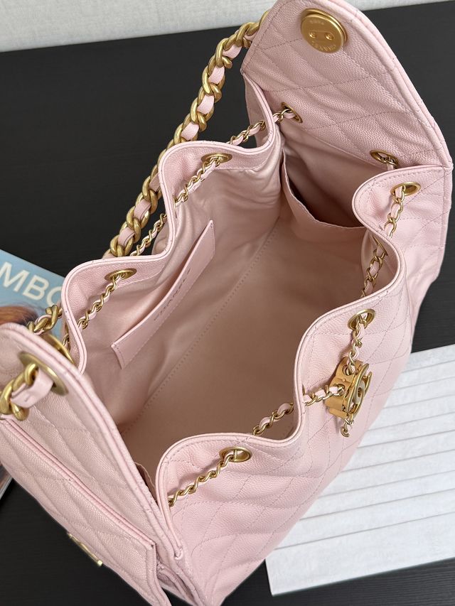 CC original grained calfskin 25 small handbag AS5293 light pink