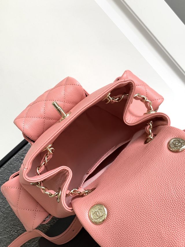 CC original grained calfskin small backpack AS3787 pink