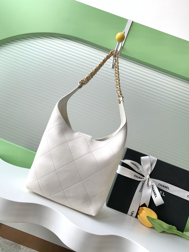 CC original lambskin hobo handbag AS5403 white