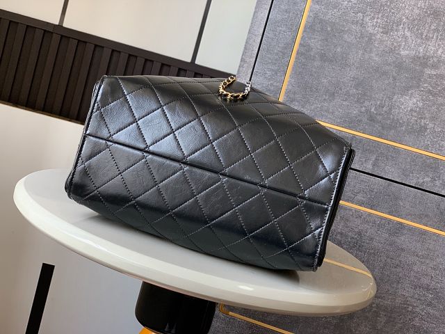 CC original shiny calfskin 25 small handbag AS5293 black