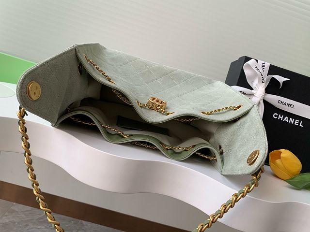 CC original suede 25 small handbag AS5293 light green