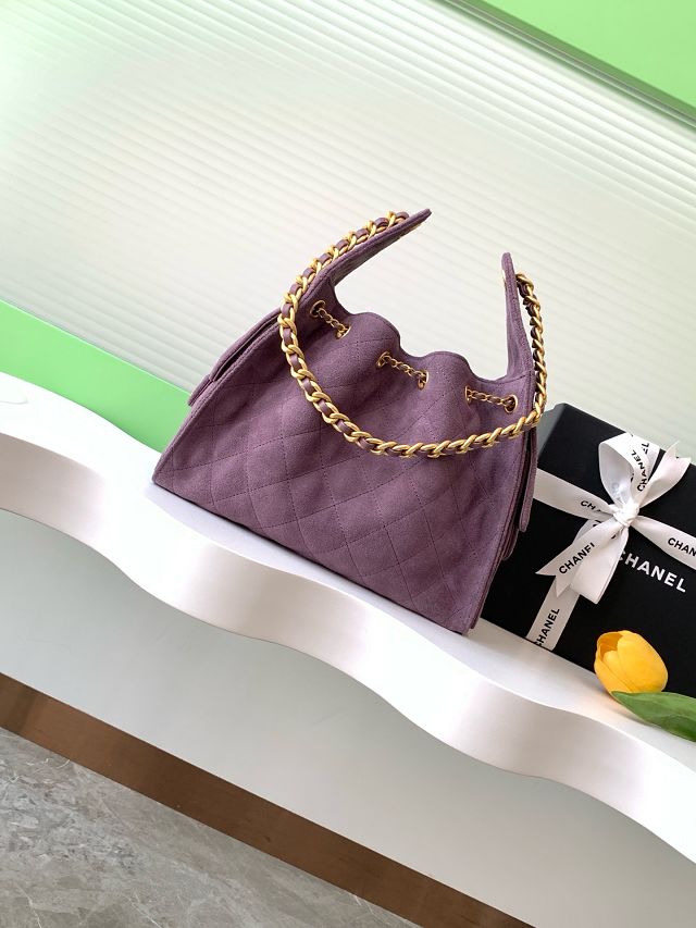 CC original suede 25 small handbag AS5293 purple