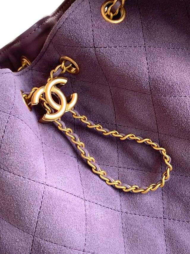 CC original suede 25 small handbag AS5293 purple