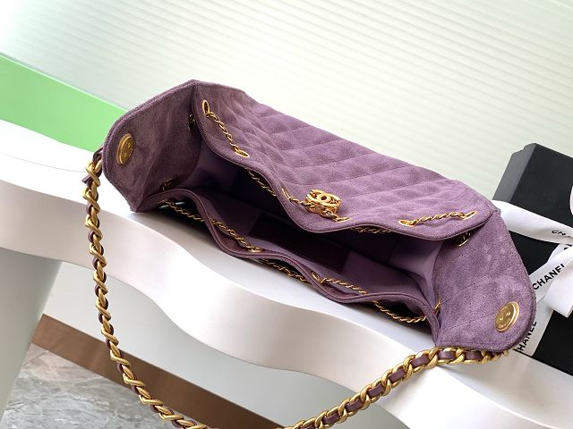CC original suede 25 small handbag AS5293 purple