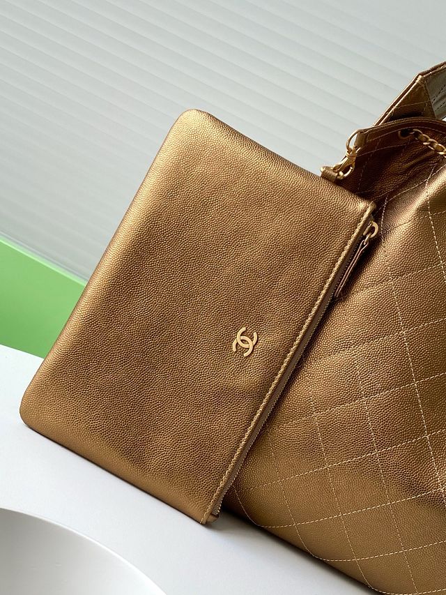 CC original grained calfskin 25 medium handbag AS5311 gold