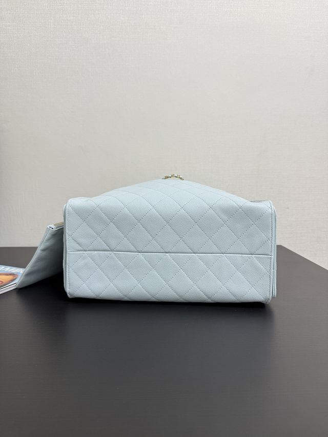 CC original grained calfskin 25 medium handbag AS5311 light blue