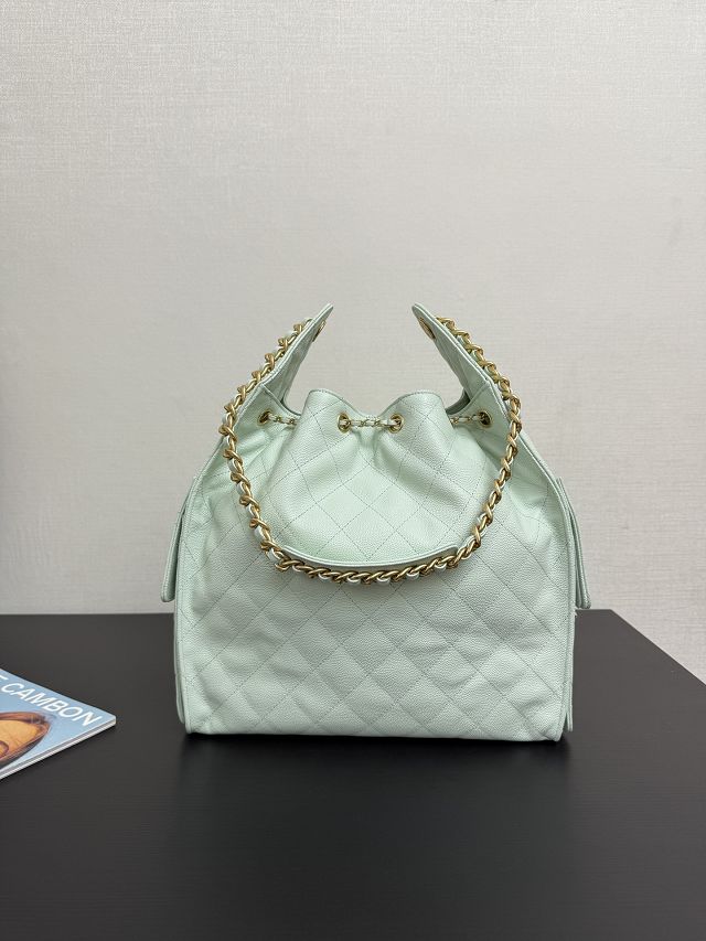 CC original grained calfskin 25 medium handbag AS5311 light green