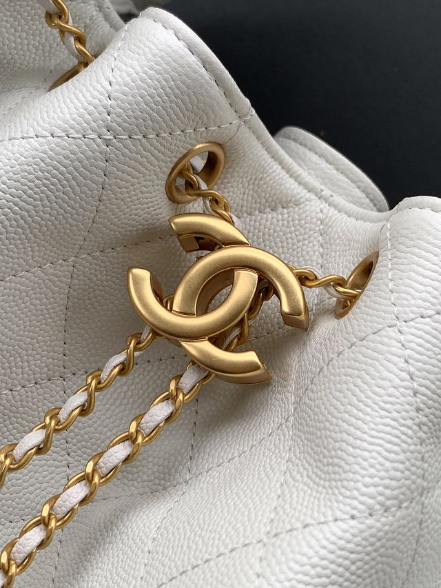 CC original grained calfskin 25 medium handbag AS5311 white