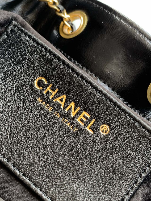 CC original shiny calfskin 25 medium handbag AS5311 black