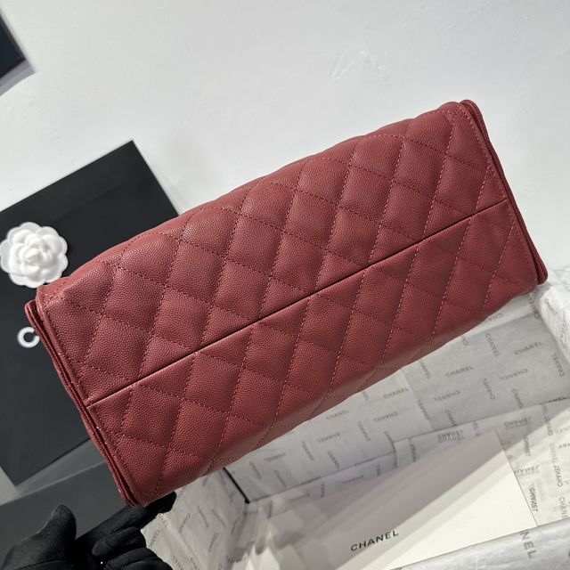 CC original grained calfskin 25 medium handbag AS5311 bordeaux