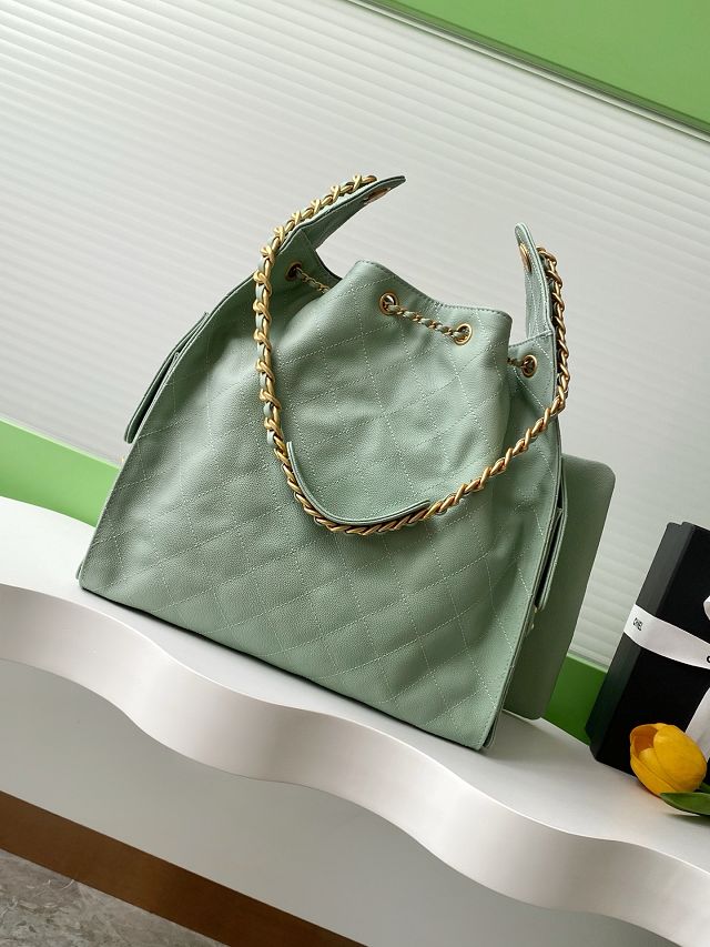CC original grained calfskin 25 medium handbag AS5311 green