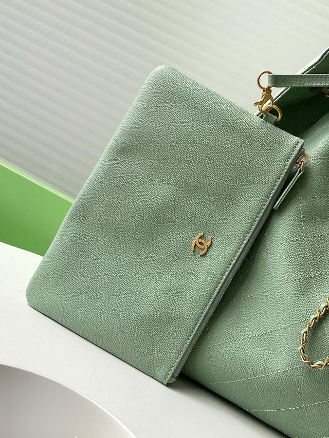 CC original grained calfskin 25 medium handbag AS5311 green
