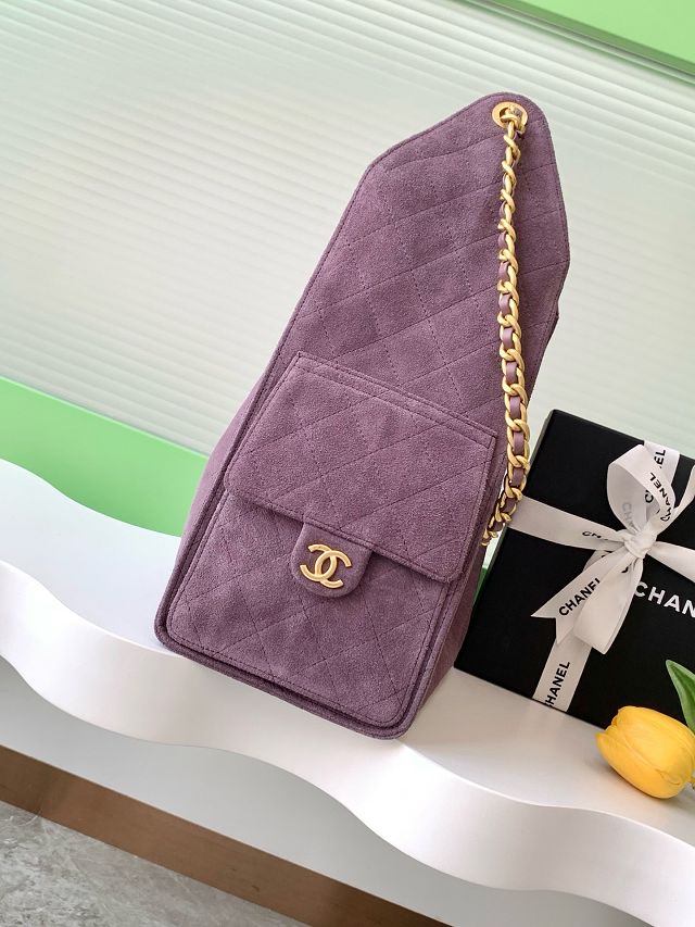 CC original suede 25 medium handbag AS5311 purple