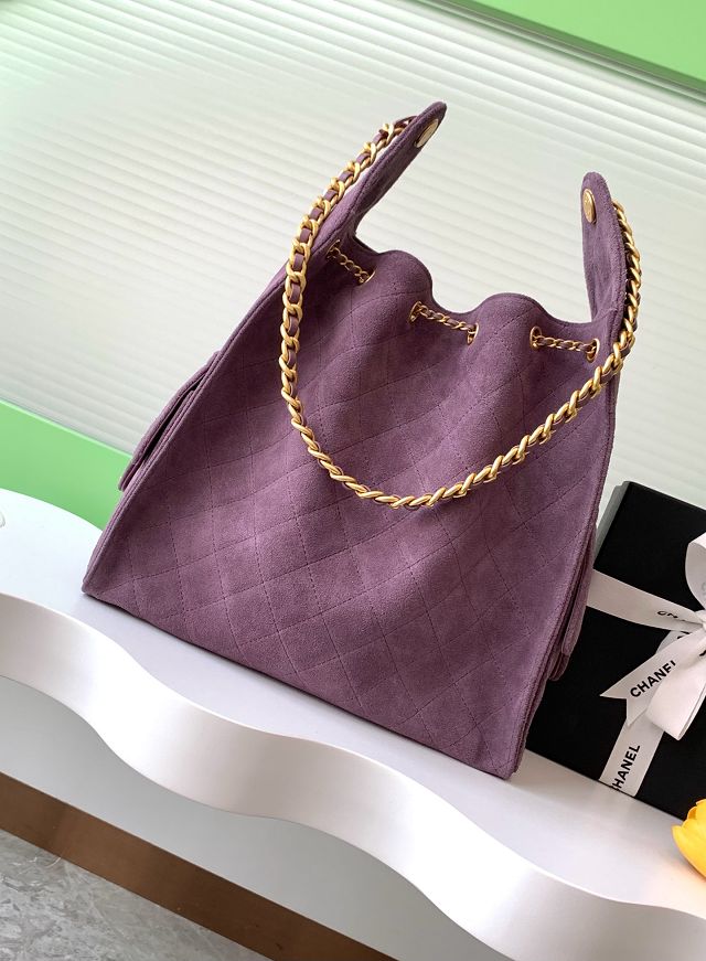 CC original suede 25 medium handbag AS5311 purple