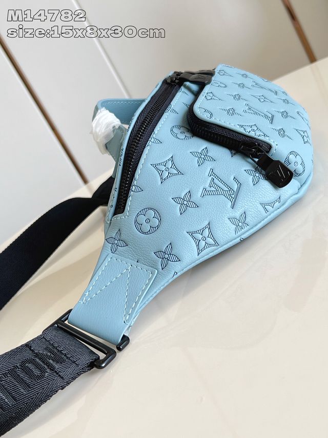 Louis vuitton original calfskin rush bumbag M14782 water blue