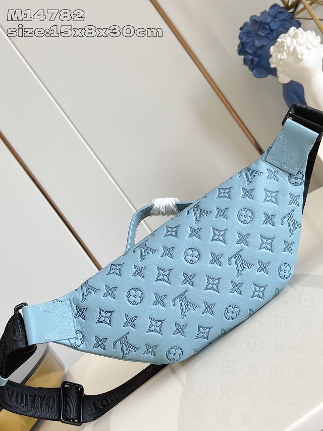 Louis vuitton original calfskin rush bumbag M14782 water blue