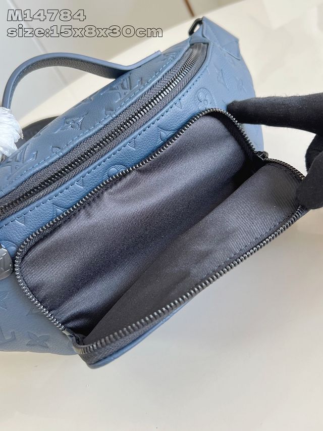 Louis vuitton original calfskin rush bumbag M14784 dark blue