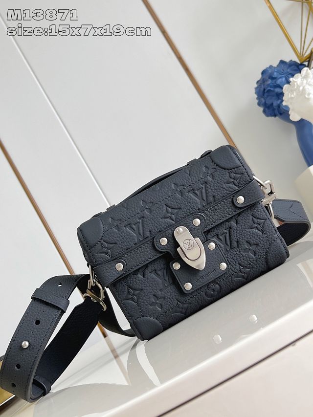 Louis vuitton original calfskin soul trunk M13871 black