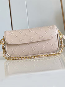 Louis vuitton original calfskin wallet on chain Ivy M14714 biscuit 