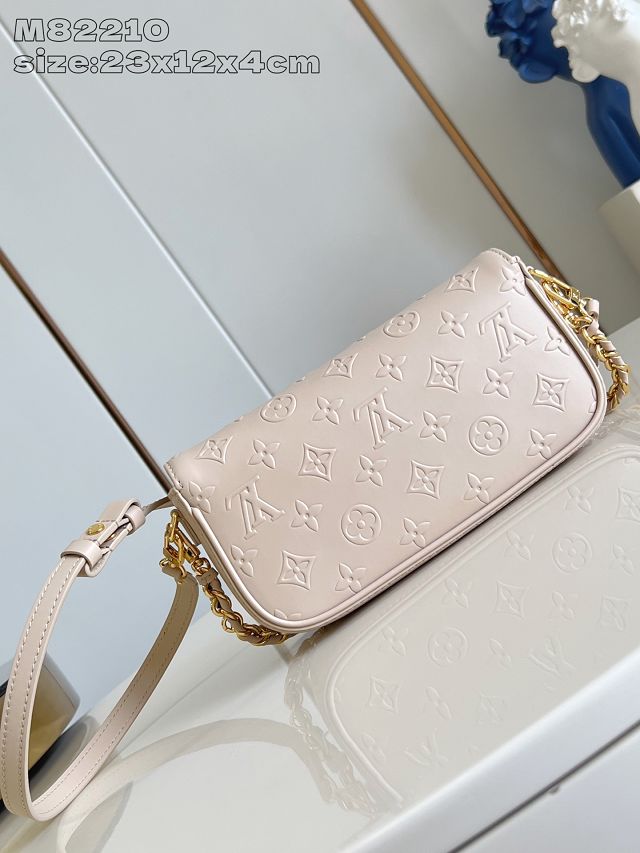 Louis vuitton original calfskin wallet on chain Ivy M14714 biscuit 