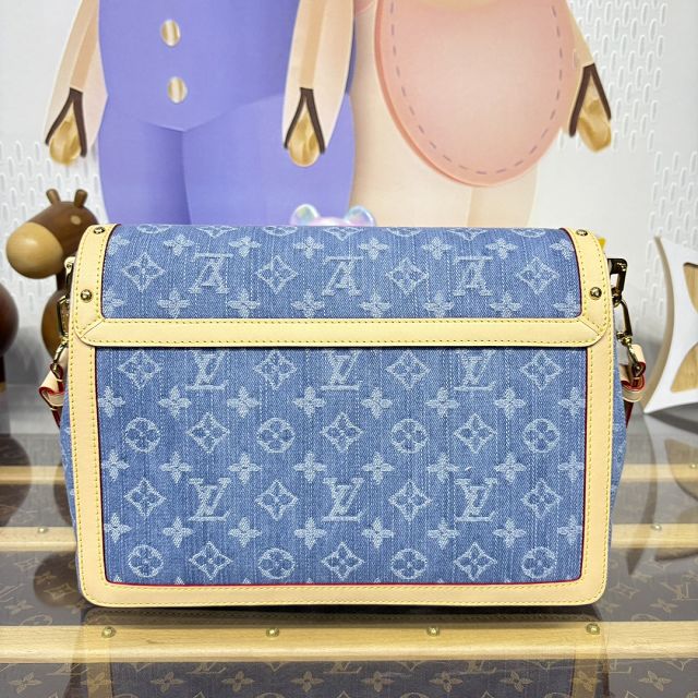 Louis vuitton original denim dauphine soft M13319 blue
