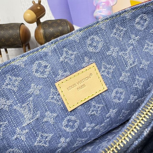 Louis vuitton original denim dauphine soft M13319 blue