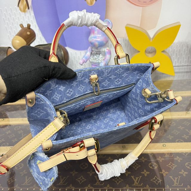 Louis vuitton original denim onthego pm M14633 blue