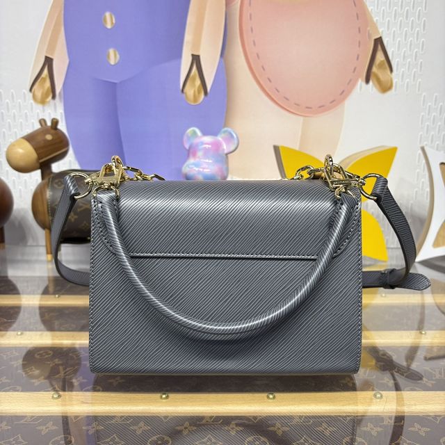 Louis vuitton original epi leather twist mm M14059 grey