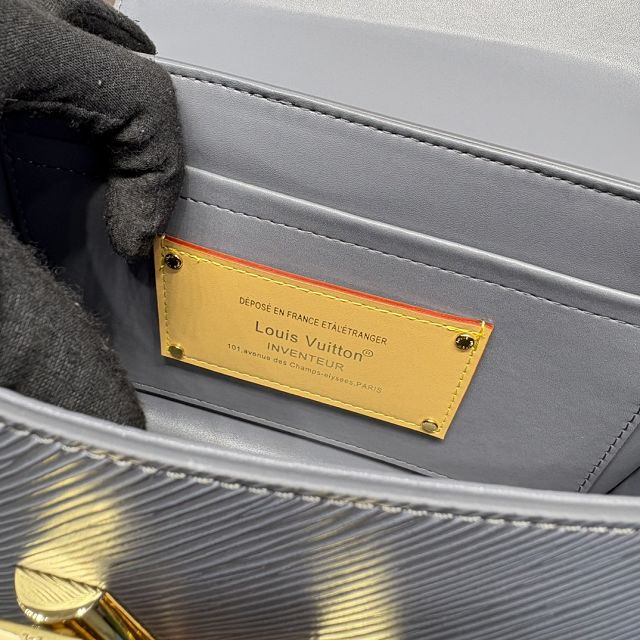 Louis vuitton original epi leather twist mm M14059 grey