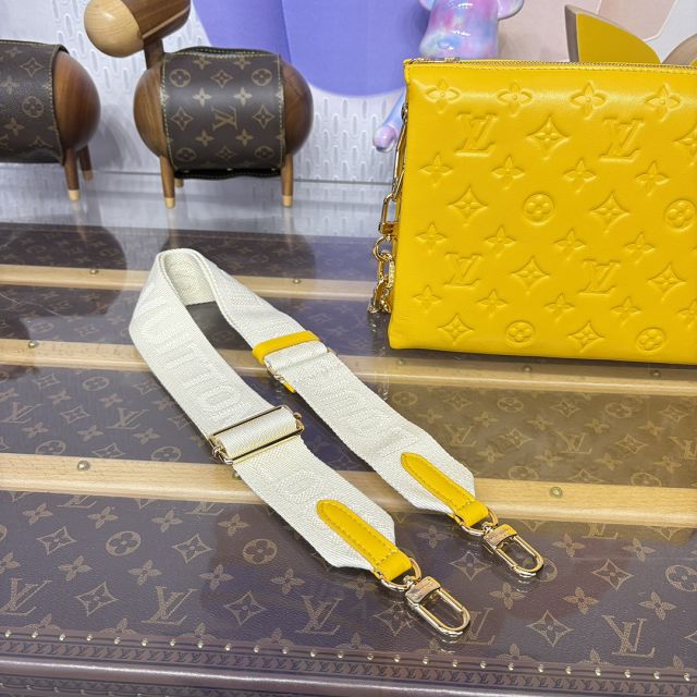 Louis vuitton original lambskin coussin pm bag M20738 yellow