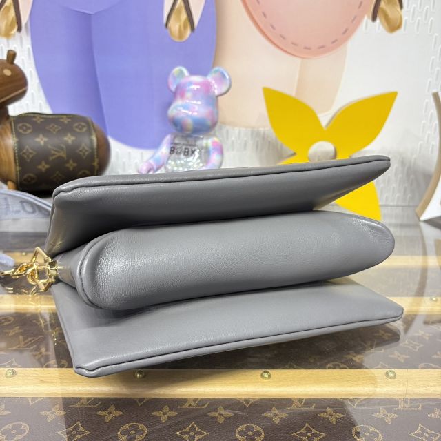 Louis vuitton original lambskin coussin pm bag M20771 grey