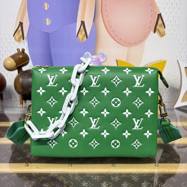 Louis vuitton original lambskin coussin pm bag M20843 green