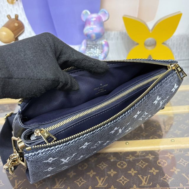 Louis vuitton original lambskin coussin pm bag M23071 dark blue