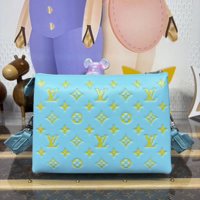 Louis vuitton original lambskin coussin pm bag M59392 blue